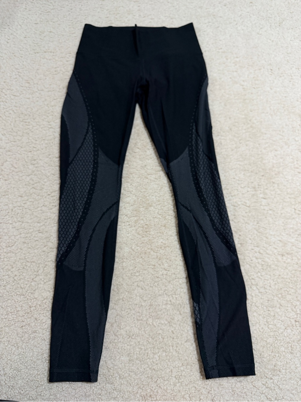 lululemon athletica Black Patterned Leggings